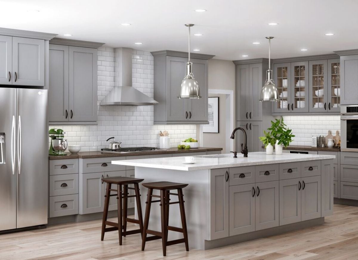 These Kitchen Cabinets Prove Gray is Still a Go-To Neutral