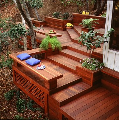 Redwood deck