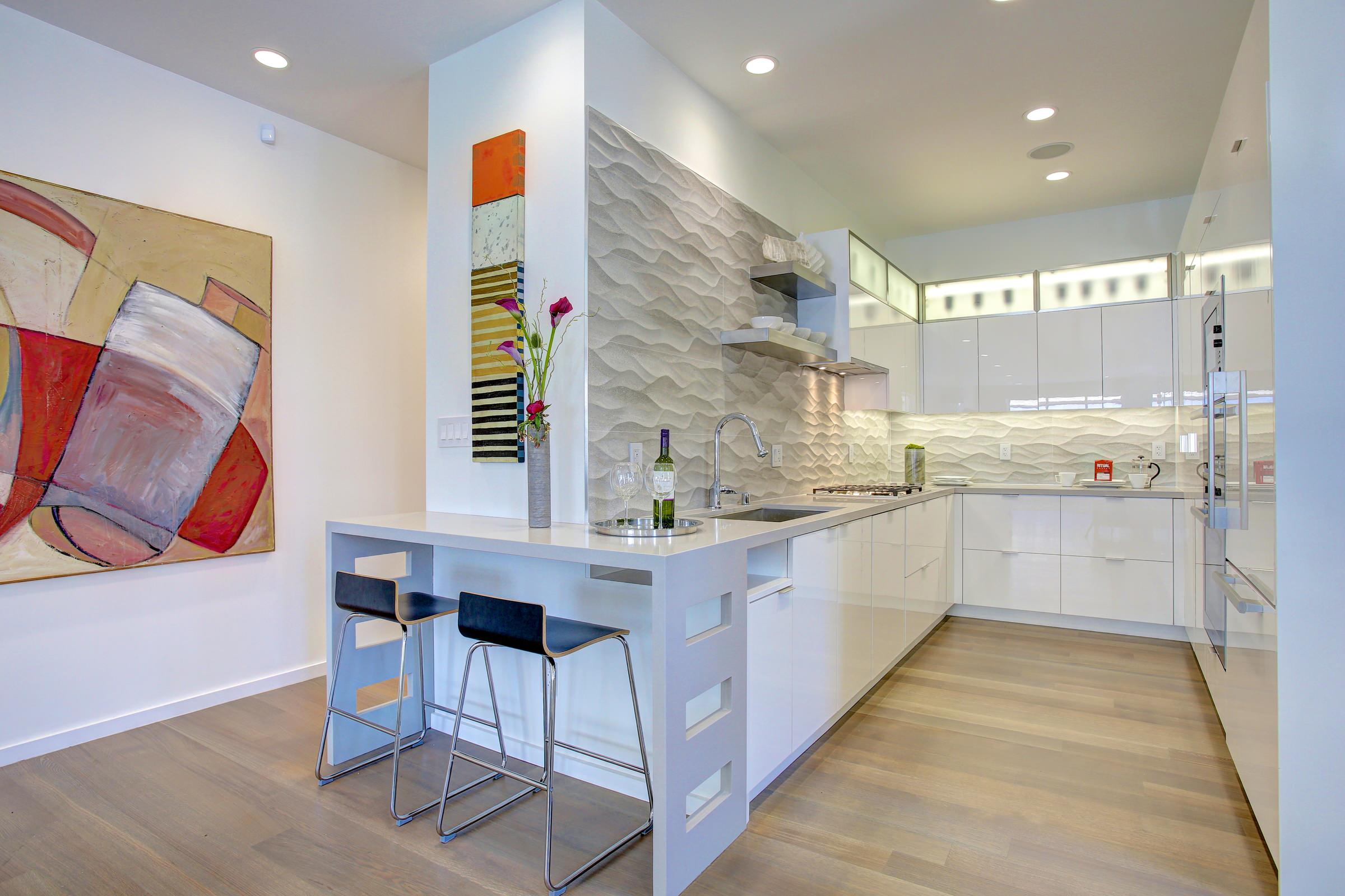 Kitchen with textures