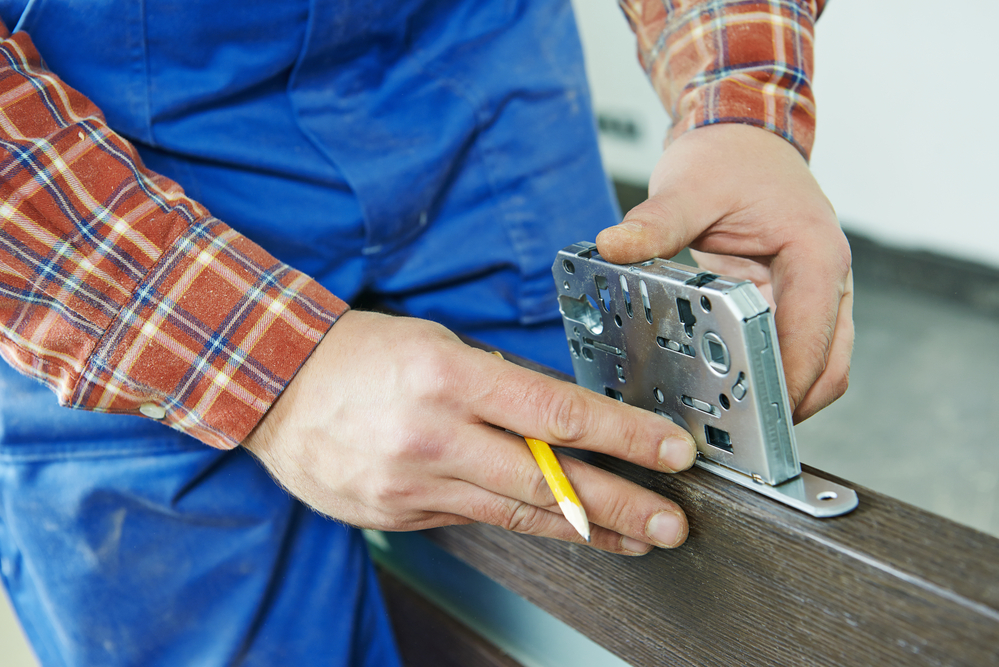 how to secure a door that opens outward