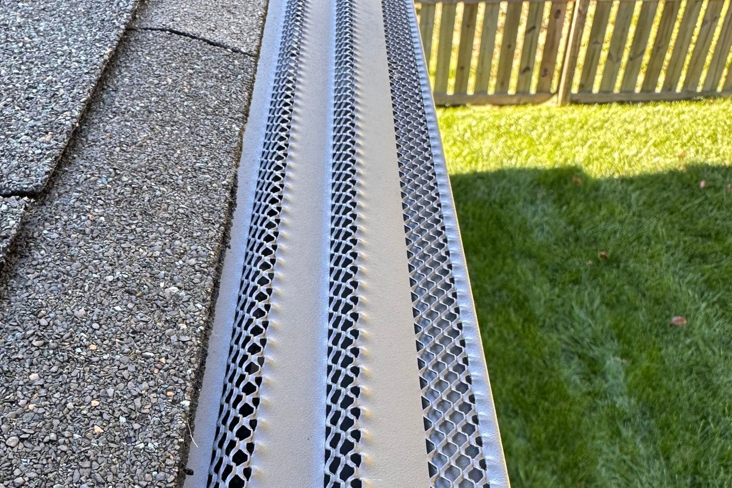 The Best Gutter Guard option installed on a gutter.