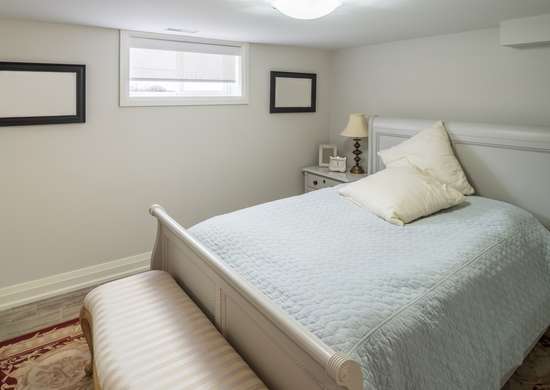 basement bedroom