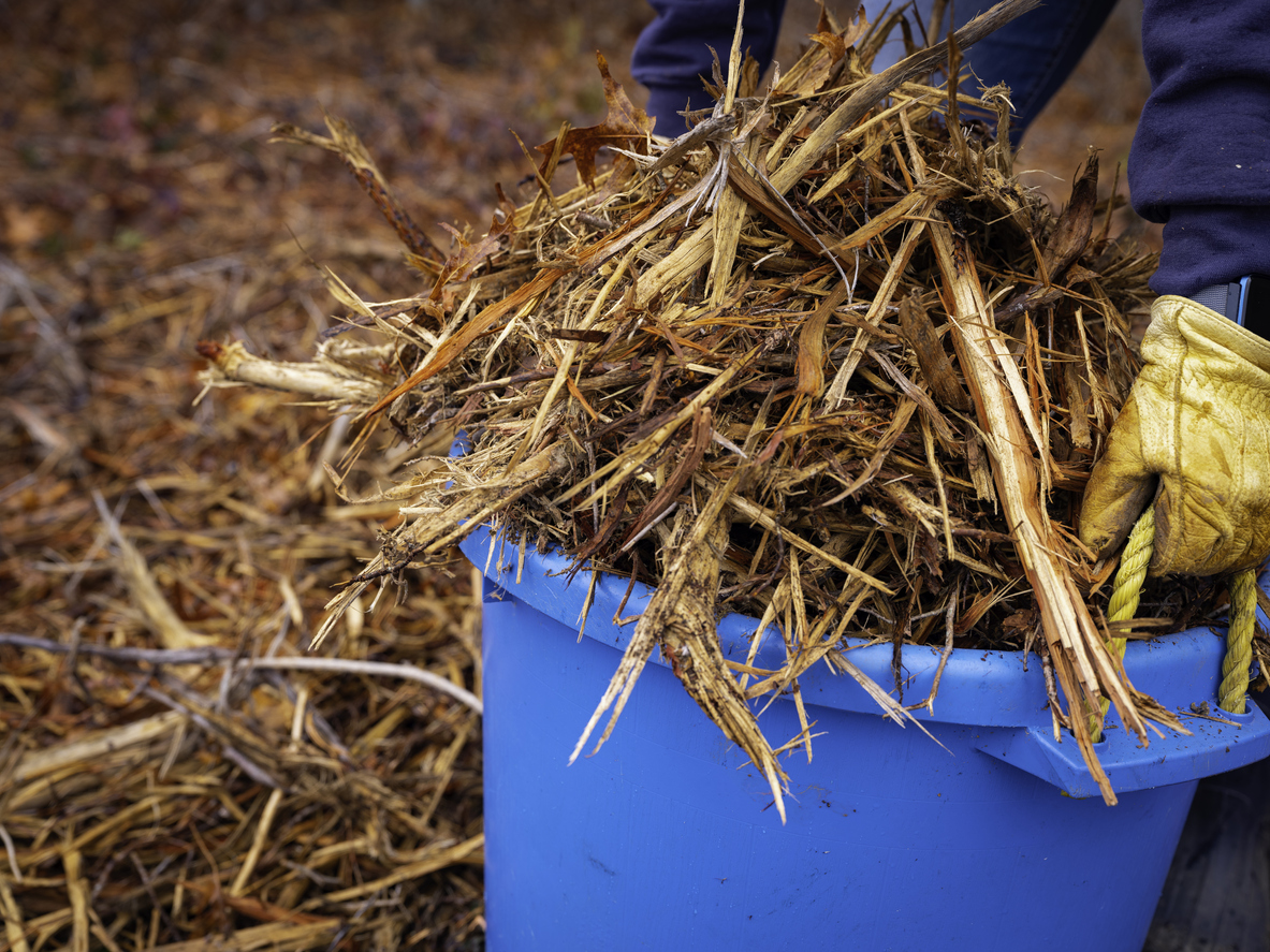 Building a Hügelkultur raised bed as a method of sustainable zero waste farming - permaculture