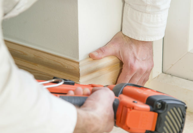 Installing Shoe Molding at Baseboards