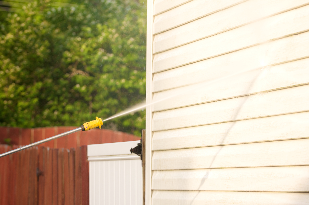 Curb Appeal Exterior Cleaning with Pressure Washer