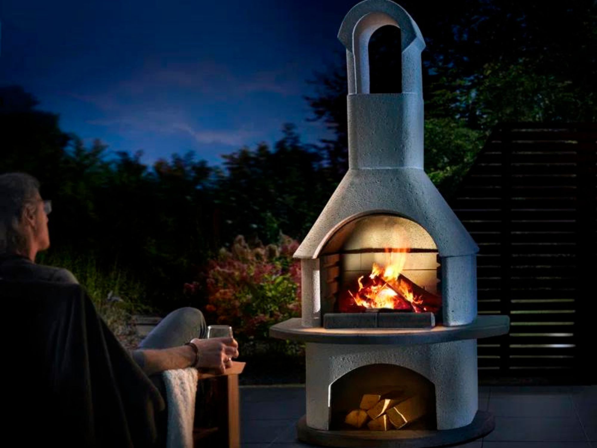 The Best Outdoor Fireplaces Option: AllModern Barrow Steel Wood-Burning Chiminea